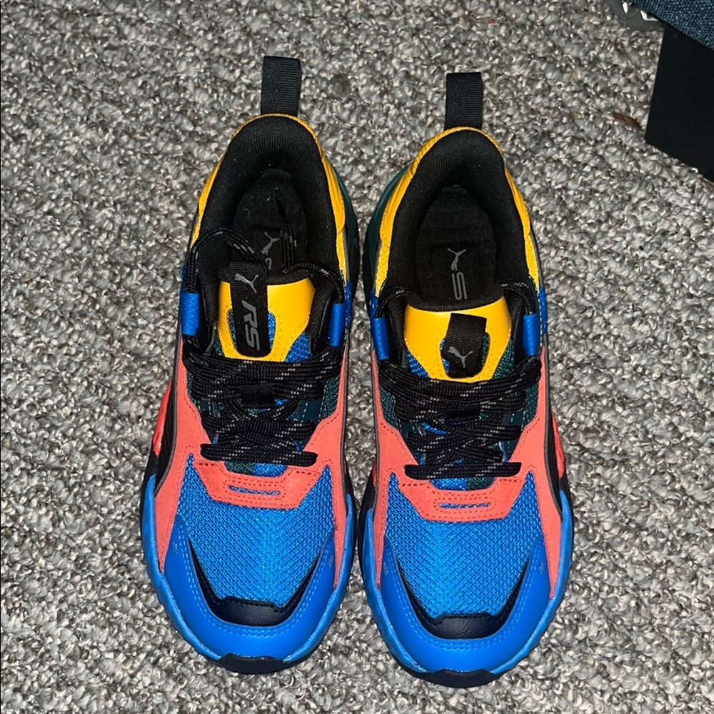 Puma Kids' Multicolor RS-X Athletic Sneakers - Blue/Coral/Yellow